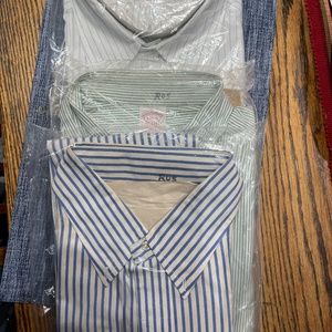 Brooks Brothers Men's Long Sleeve Dress Shirts Pin Stripe button down - used